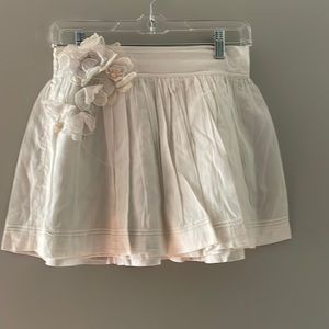 Abercrombie and Fitch short white skirt